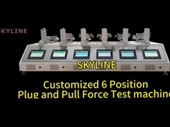 6 টি স্টেশন প্লাগ এবং টান ফোর্স পরীক্ষক