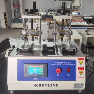 কেনা 8 Stations Pneumatic Button Life Tester with Touch Screen Control for Key Durability Testing অনলাইনে উৎপাদন