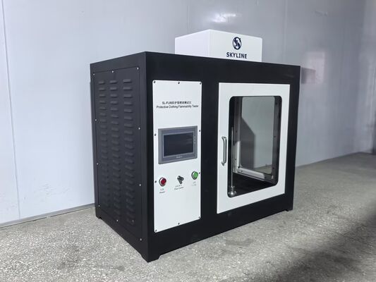 কেনা ISO 15025 সুরক্ষামূলক পোশাকের অগ্নিসংযোগ পরীক্ষক, স্টেইনলেস স্টিল নির্মাণ এবং স্বয়ংক্রিয় শিখা প্রয়োগ সহ অনলাইনে উৎপাদন