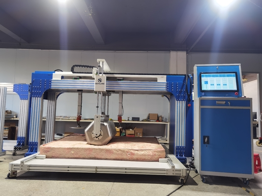 ASTM&EN মাল্টিফাংশন ম্যাট্রেস রোলার টেস্টিং মেশিন পিসি বা পিএলসি কন্ট্রোলের জন্য ঐচ্ছিক