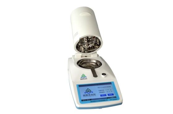 ভালো দাম 0-60 গ্রাম গার্মেন্টস ময়শ্চার মিটার 7 ইঞ্চি LCD প্রদর্শন আর্দ্রতা টেস্ট রেঞ্জ 0.00-100% অনলাইন